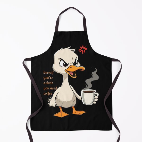 Item preview, Angry Duck Coffee Quote - Even if You're a Duck, You Need Coffee designed and sold by sanorastyle.