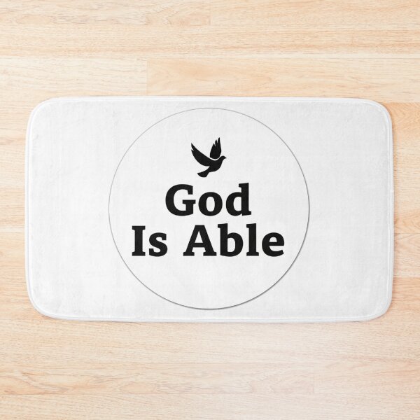 Item preview, God Is Able – Minimalist Christian Design with Dove Silhouette designed and sold by Illustrated Faith.