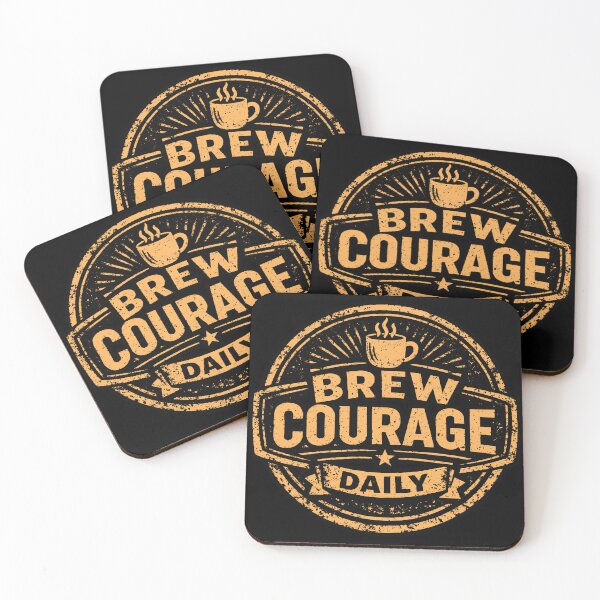 Item preview, Brew Courage Daily designed and sold by Plot Twist Outfitters.
