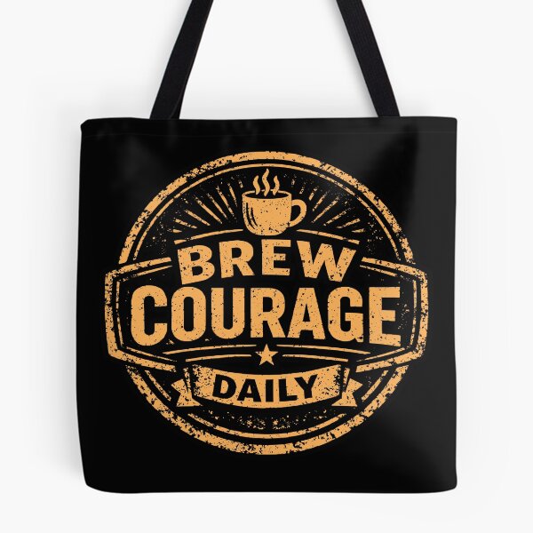 Item preview, Brew Courage Daily designed and sold by Plot Twist Outfitters.