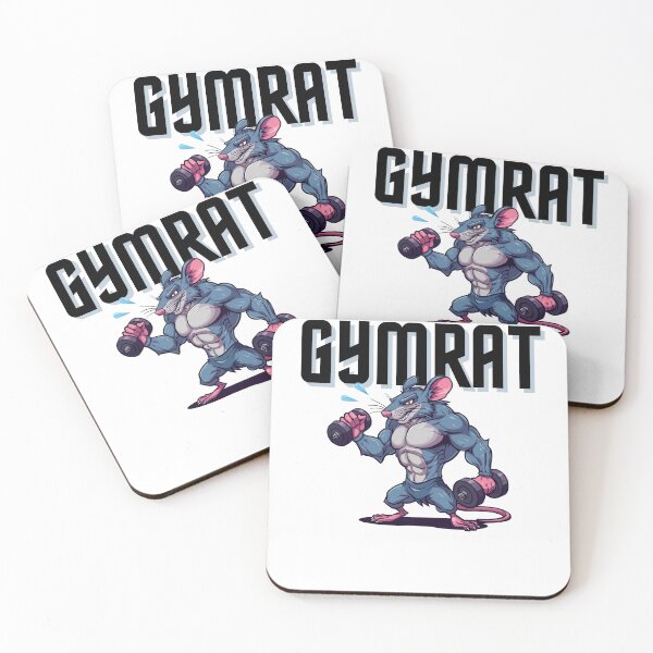 Item preview, Gym Rat - Funny Fitness Illustration designed and sold by SkyLark Studio.