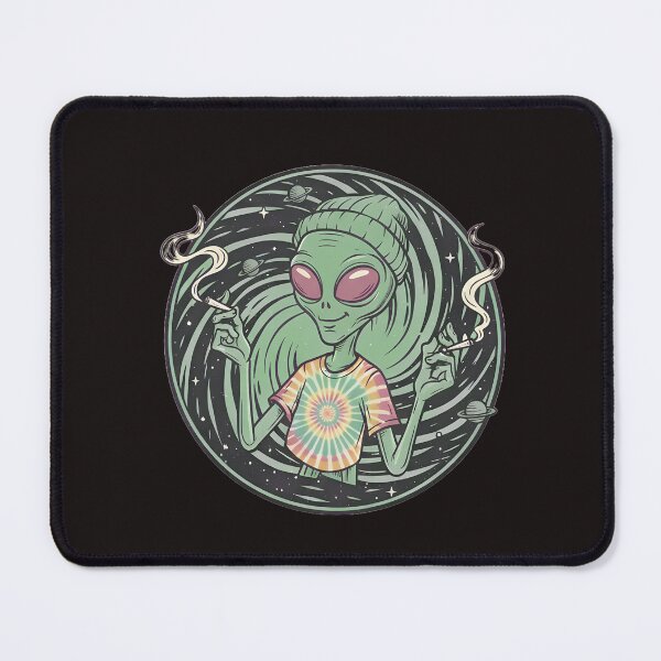 Item preview, Trippy Cosmic Alien - Retro Tie Dye Stoner Space Art designed and sold by Stone-T .