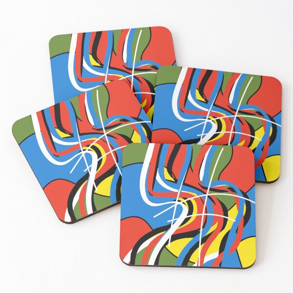 Item preview, Interweaving Abstract Ribbons - Vibrant Colorful Modern designed and sold by ZigZagHowl.