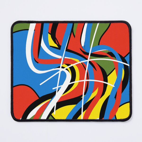 Item preview, Interweaving Abstract Ribbons - Vibrant Colorful Modern designed and sold by ZigZagHowl.