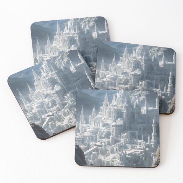 Item preview, Gondolin White Elven City Epic High Fantasy Panorama designed and sold by athanasioungr.