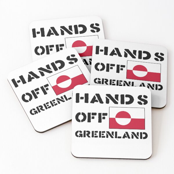 Item preview, HANDS OFF GREENLAND BLACK TEXT designed and sold by Wishbonedezine.