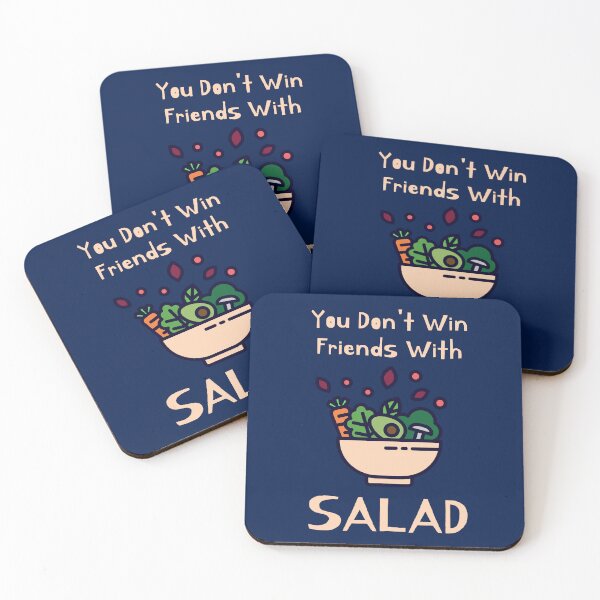 Item preview, You Don't Win Friends With Salad designed and sold by FatBear Designs.