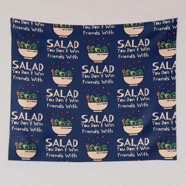 Item preview, You Don't Win Friends With Salad designed and sold by FatBear Designs.
