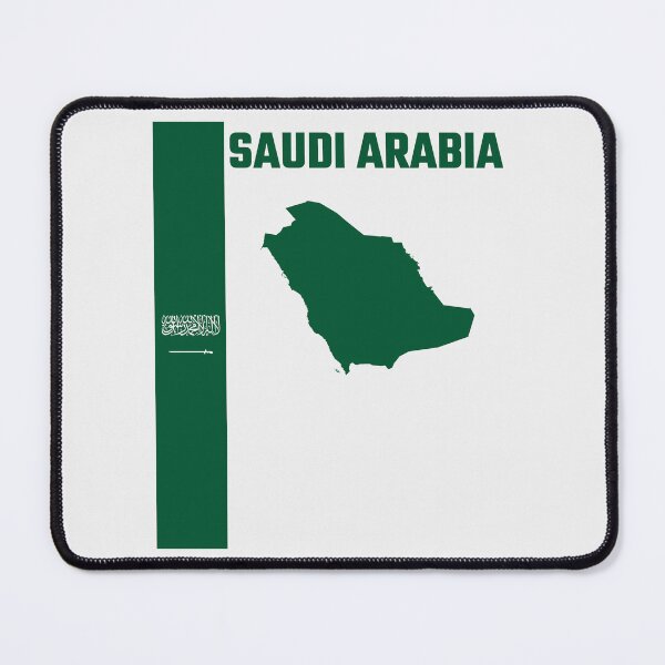 Item preview, Saudi Arabia Pride, Minimalist Kingdom Map & Flag Design designed and sold by mashmosh.