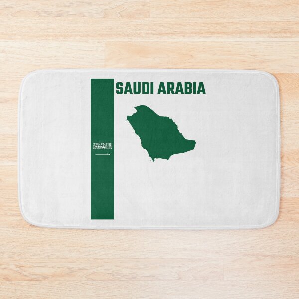 Item preview, Saudi Arabia Pride, Minimalist Kingdom Map & Flag Design designed and sold by mashmosh.