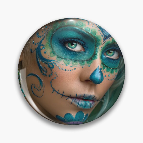 Item preview, Vibrant Woman with Artistic Makeup and Flowers designed and sold by Artessie.