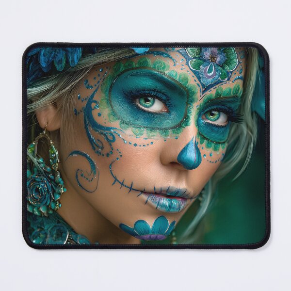 Item preview, Vibrant Woman with Artistic Makeup and Flowers designed and sold by Artessie.