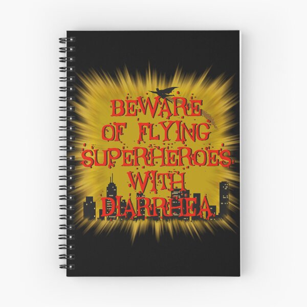 Item preview, Beware of Flying Superheroes with Diarrhea designed and sold by World of Terry.