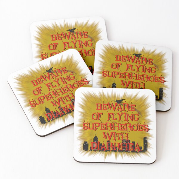 Item preview, Beware of Flying Superheroes with Diarrhea designed and sold by World of Terry.