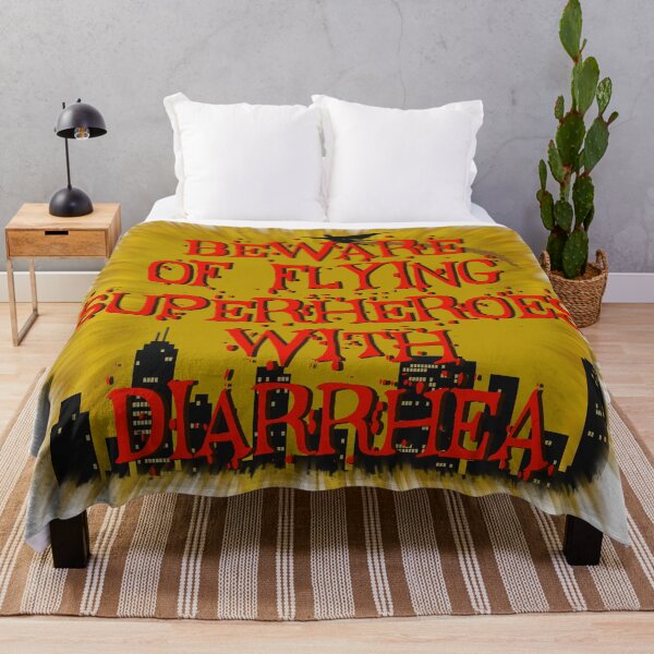 Item preview, Beware of Flying Superheroes with Diarrhea designed and sold by World of Terry.