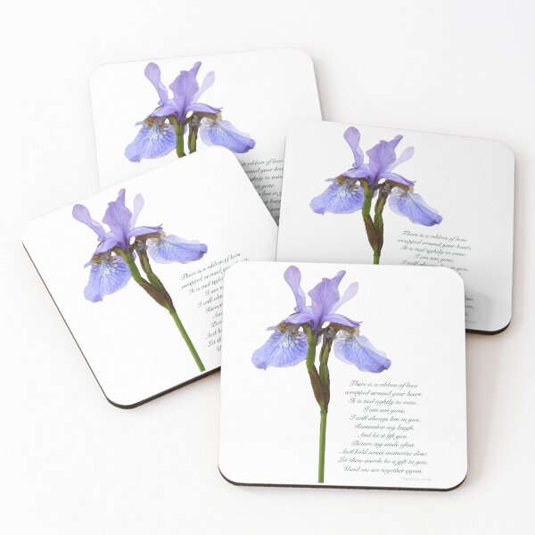 Item preview, Iris Flower Art With Sympathy And Grief Poem designed and sold by Sharon Cummings Art.