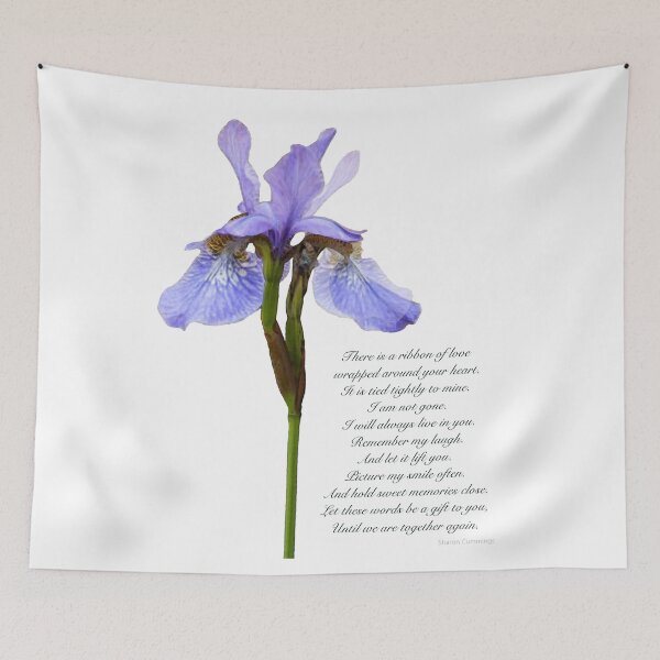 Item preview, Iris Flower Art With Sympathy And Grief Poem designed and sold by Sharon Cummings Art.