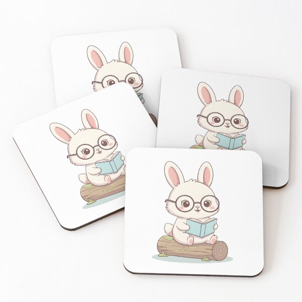 Item preview, Little rabbit and Their Favorite Book in Their Reading Nook designed and sold by Dizartico.