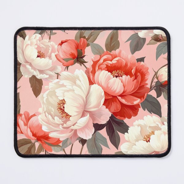 Aperçu de l'œuvre Illustration botanique de pivoine rose créée et vendue par Rutvain.