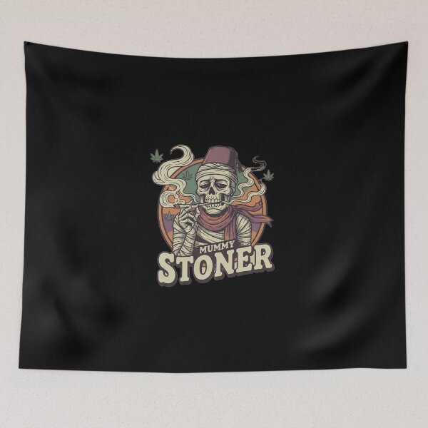 Item preview, Trippy Egyptian Mummy Stoner - Retro 70s Cartoon Streetwear designed and sold by Stone-T .