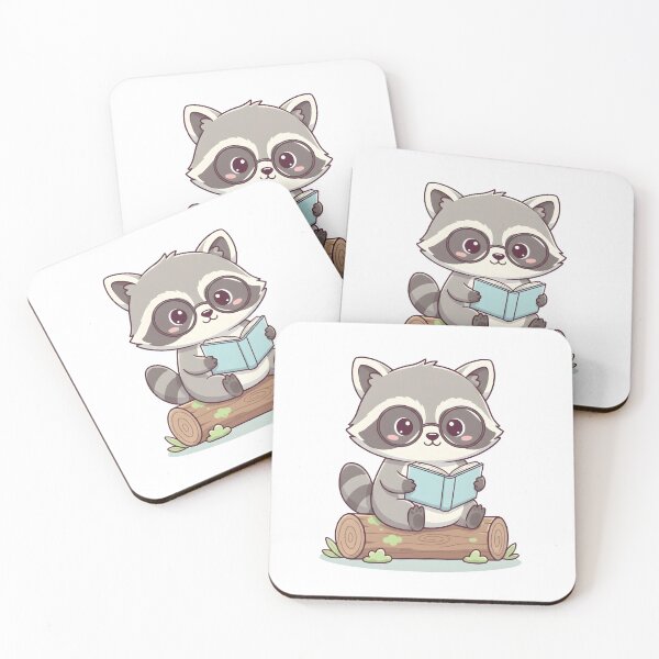Item preview, Little Raccoon and Their Favorite Book in Their Reading Nook designed and sold by Dizartico.