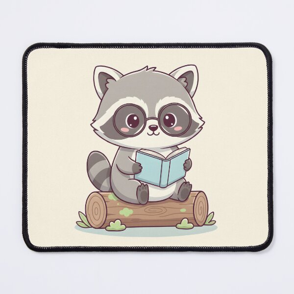 Item preview, Little Raccoon and Their Favorite Book in Their Reading Nook designed and sold by Dizartico.
