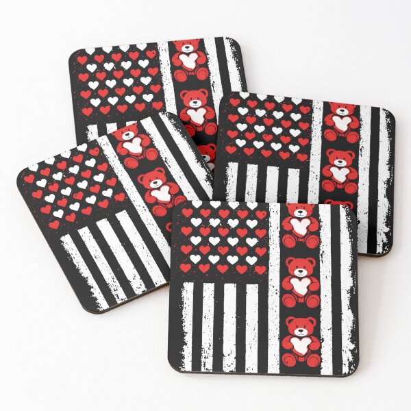 Item preview, Retro Love Heart Graphic USA American Flag Valentine Men designed and sold by will freed18.