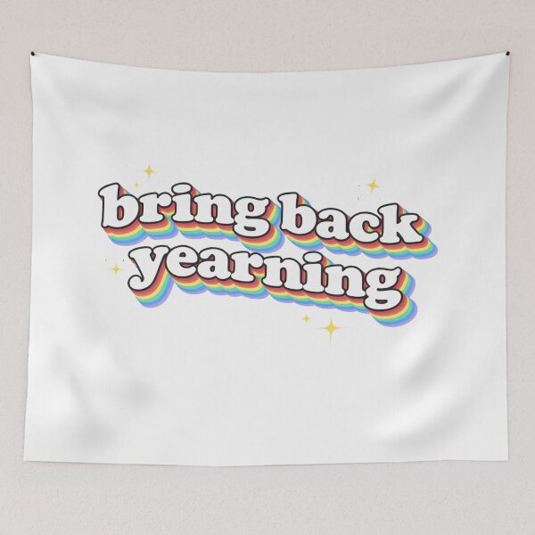 Item preview, Bring Back Yearning - Retro aesthetic wave typography designed and sold by coutfits.