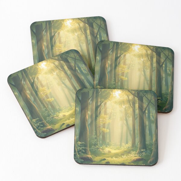 Item preview, Morning Light in the Forest – Peaceful Woodland Wall Art designed and sold by Forest Hollow Art.