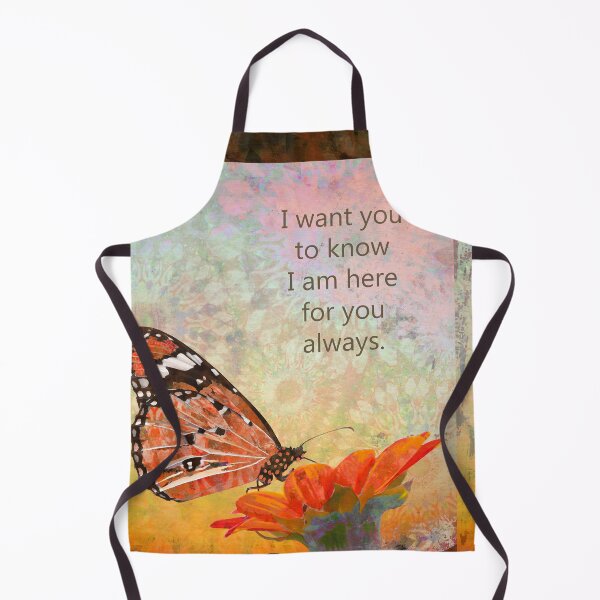 Item preview, Here For You Butterfly Orange Flower Art designed and sold by Sharon Cummings Art.