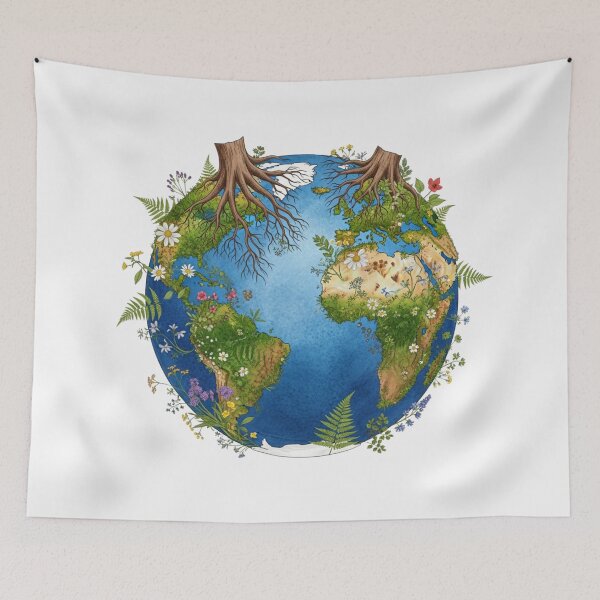 Item preview, Anatomy of Gaia - Vintage Botanical Planet Earth Day 2026 designed and sold by Design_Your_Day.