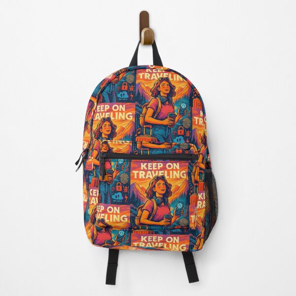 Item preview, Keep on Traveling – Tech-Savvy Explorer Vibes designed and sold by NOMISKISAW.