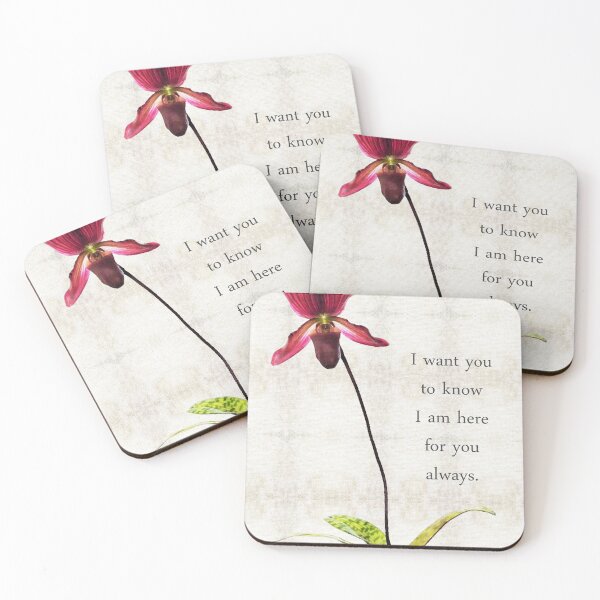 Item preview, I Am Here For You Orchid Flower Art designed and sold by Sharon Cummings Art.