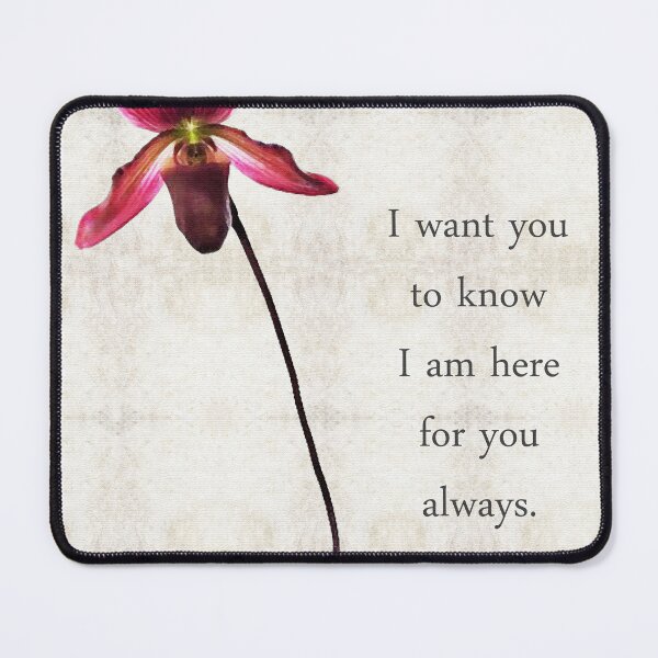 Item preview, I Am Here For You Orchid Flower Art designed and sold by Sharon Cummings Art.