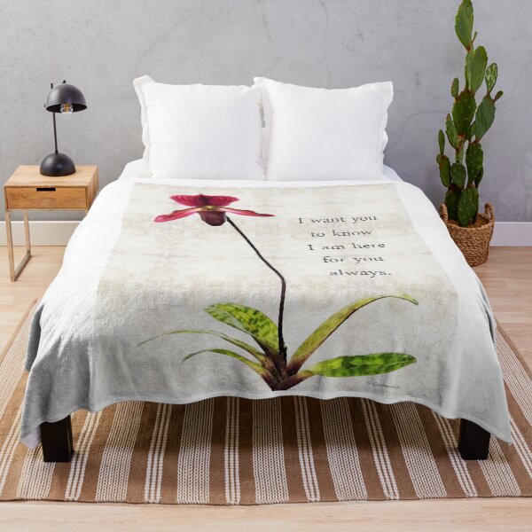 Item preview, I Am Here For You Orchid Flower Art designed and sold by Sharon Cummings Art.
