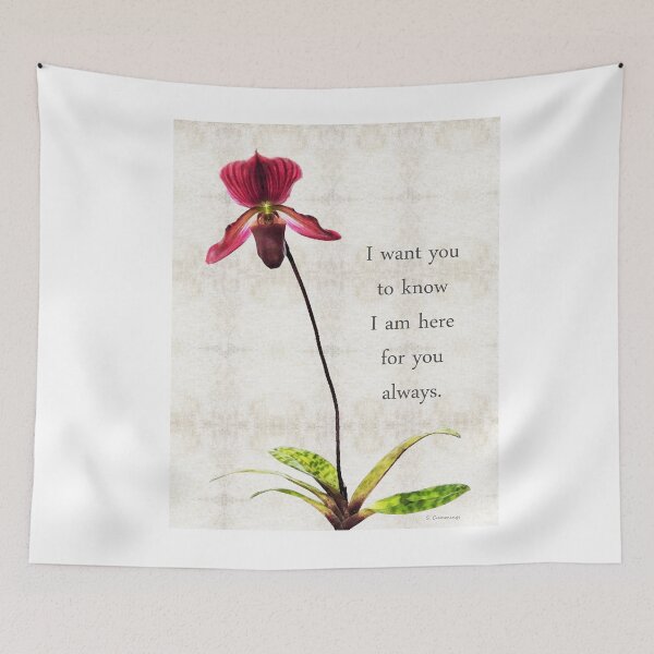 Item preview, I Am Here For You Orchid Flower Art designed and sold by Sharon Cummings Art.