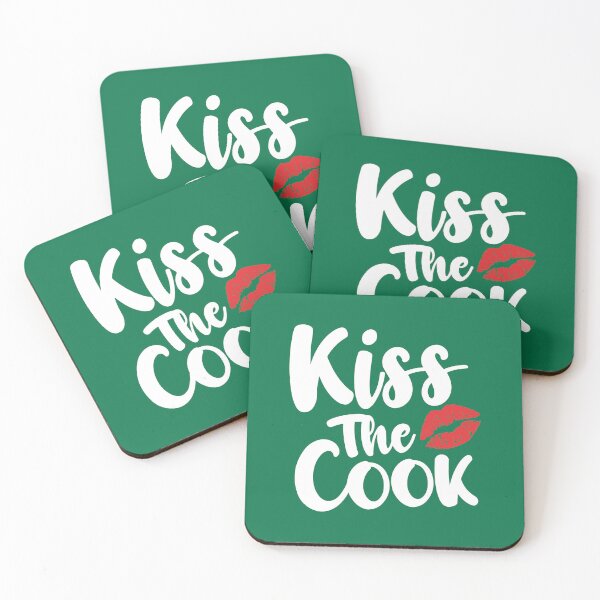 Item preview, Kiss The Cook. Funny Cooking Quote. Novelty Cooking. Kitchen Quote.  designed and sold by DesignHouse07.