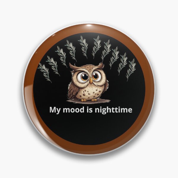 Item preview, Night Owl Aesthetic - My Mood Is Nighttime Funny Quote designed and sold by sanorastyle.