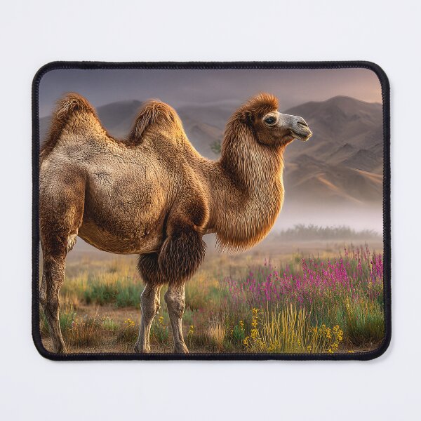 Item preview, Majestic Bactrian Camel in Serene Landscape Scene designed and sold by Artessie.
