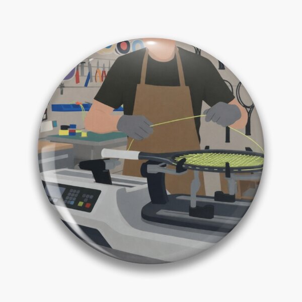 Item preview, Racquet Stringer – Professional Tennis Stringing Illustration designed and sold by waldex44.