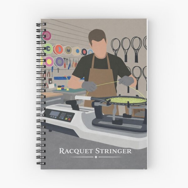 Item preview, Racquet Stringer – Professional Tennis Stringing Illustration designed and sold by waldex44.