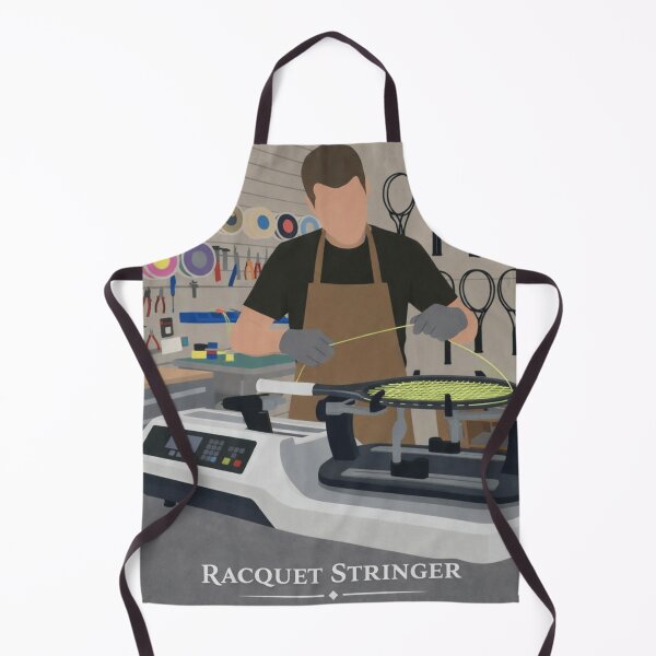 Item preview, Racquet Stringer – Professional Tennis Stringing Illustration designed and sold by waldex44.