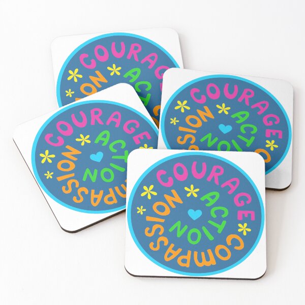 Item preview, courage compassion action designed and sold by Sara Frane.