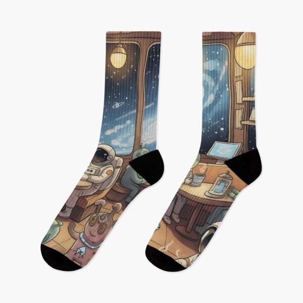 Item preview, Cozy Space: Café Among the Stars designed and sold by Worlds in Pieces.