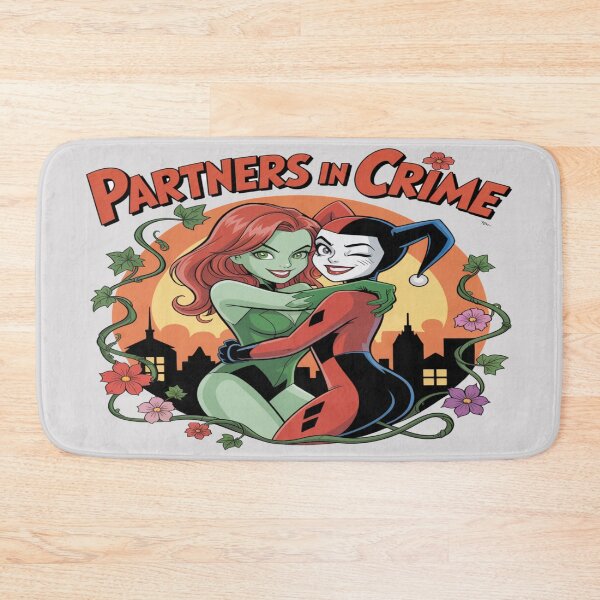 Item preview, Partners in Crime Poison Ivy & Harley Quinn – Gotham's Chaotic Embrace designed and sold by Midnight Veil Designs.