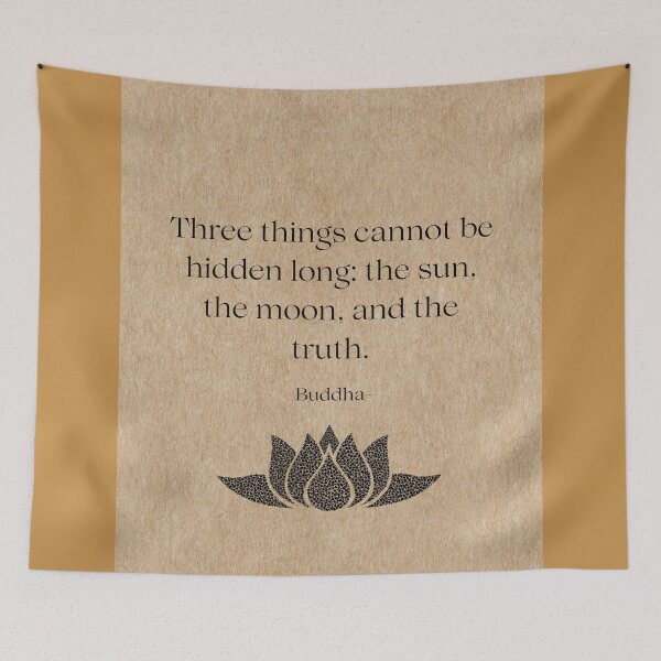 Item preview, Buddha quote with lotus designed and sold by WookyPrayer.