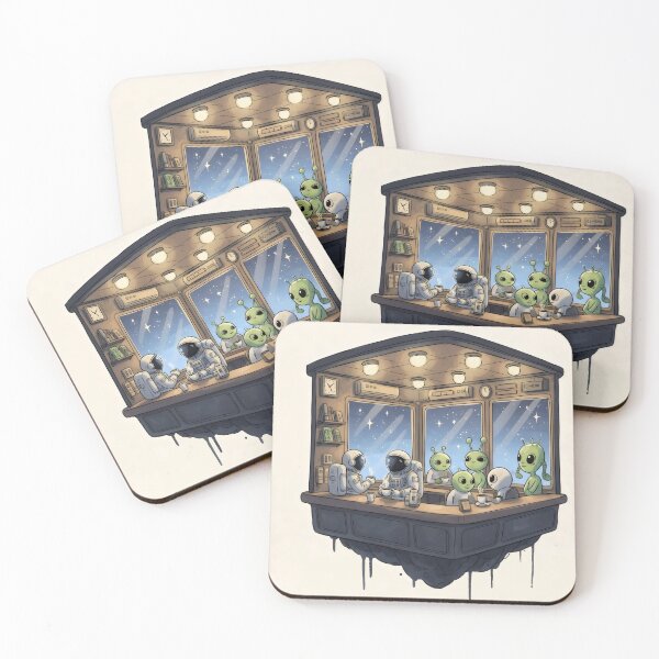 Item preview, Café Among the Stars designed and sold by Worlds in Pieces.