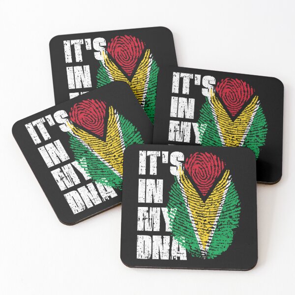 Item preview, IT'S IN MY DNA Guyana Flag Roots designed and sold by CosmoKitsch.