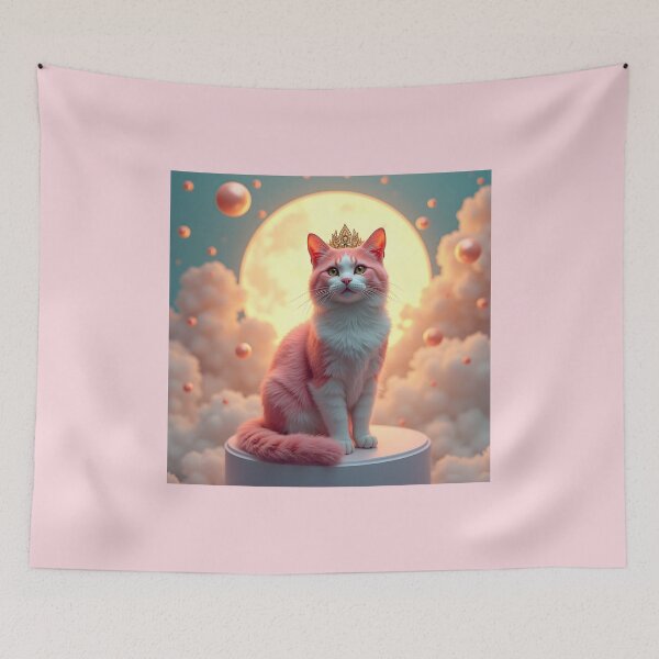 Item preview, Manifest Abundance & Joy 2026 - Affirmation Cat Art Gift Manifestation Print designed and sold by Vajid Designs .