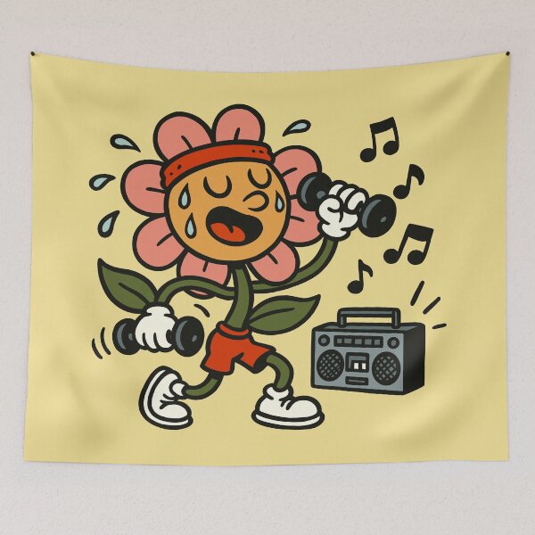 Item preview, Flower Sweating to the Oldies designed and sold by Ghost on Toast.